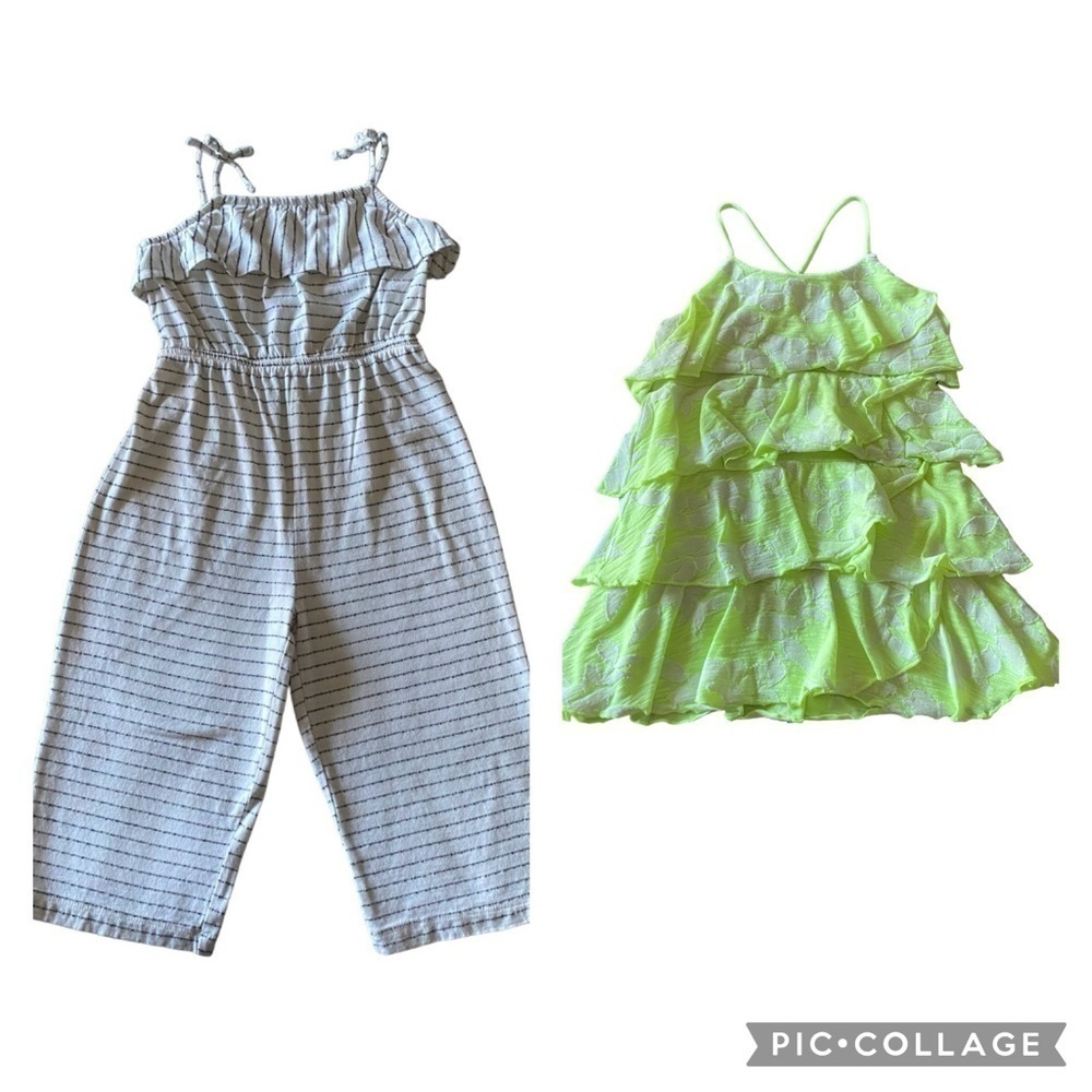 GIRLS BUNDLE-JUMPSUIT & DRESS-SIZE 4